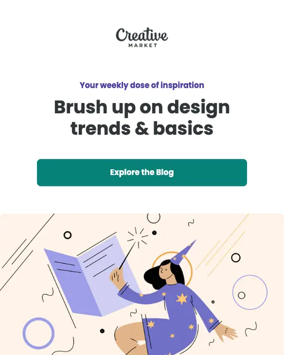 Creative Market newsletter email