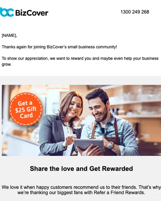 BizCover email