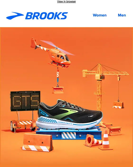 Brooks Running product launch email