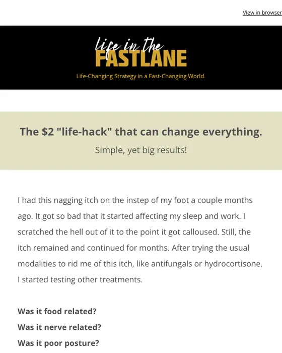 The Fastlane Forum newsletter email