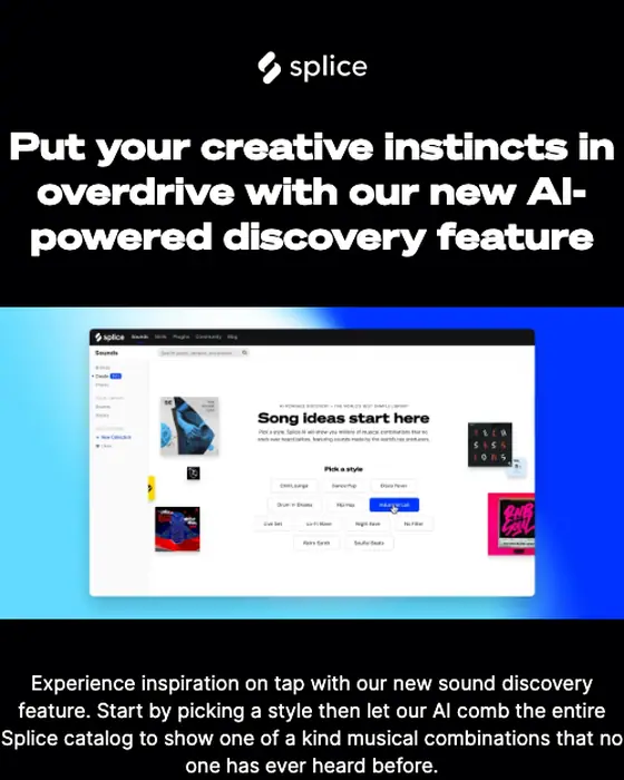 Splice product launch email