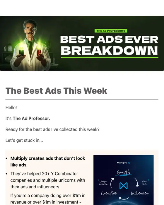 Marketing Plug newsletter email