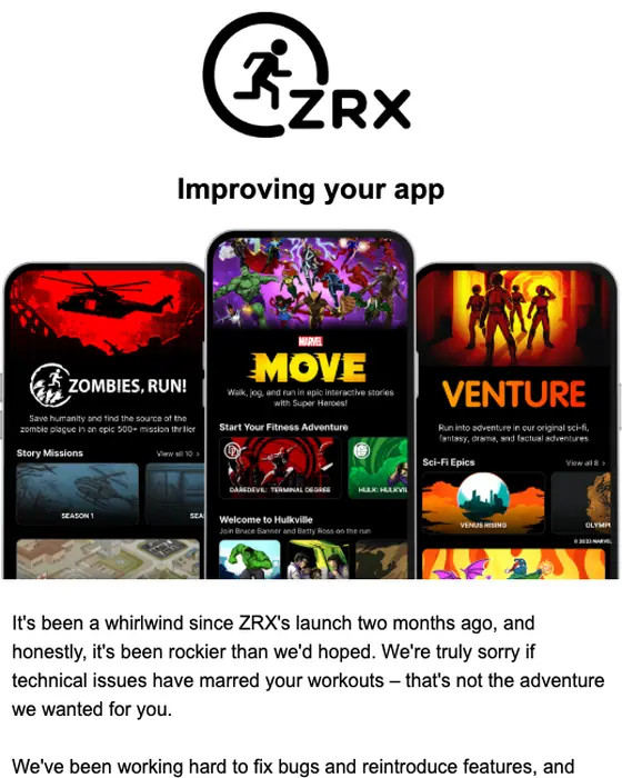 Six to Start newsletter email