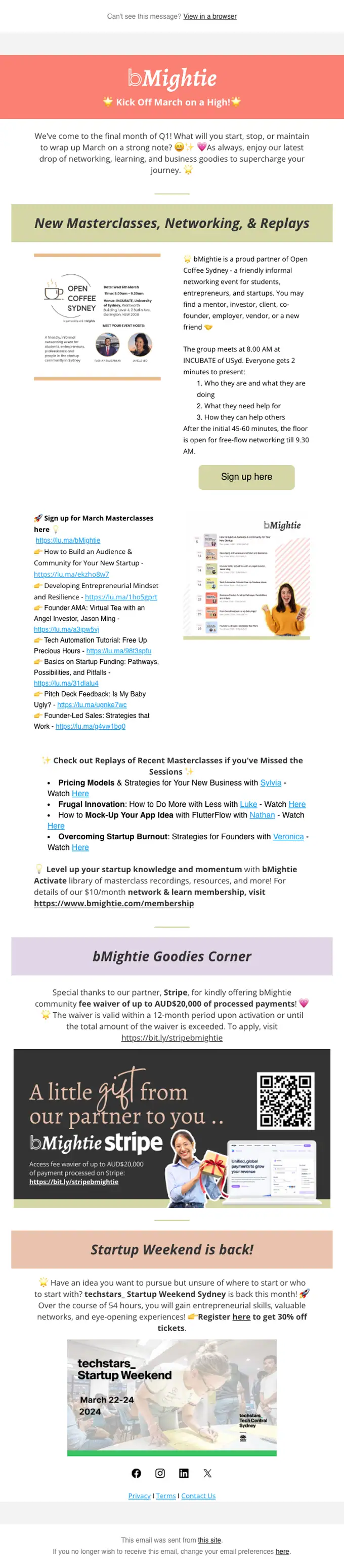 bMightie Newsletter newsletter email, full length