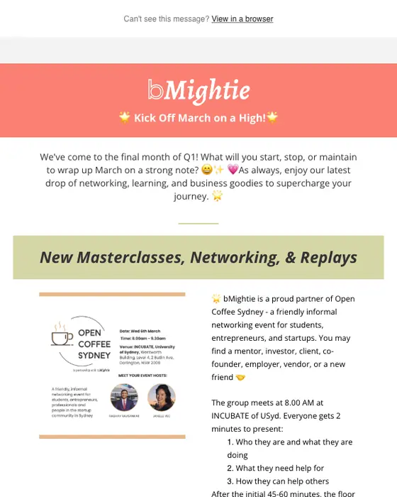 bMightie Newsletter newsletter email