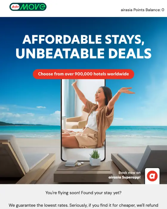 AirAsia MOVE promotional email