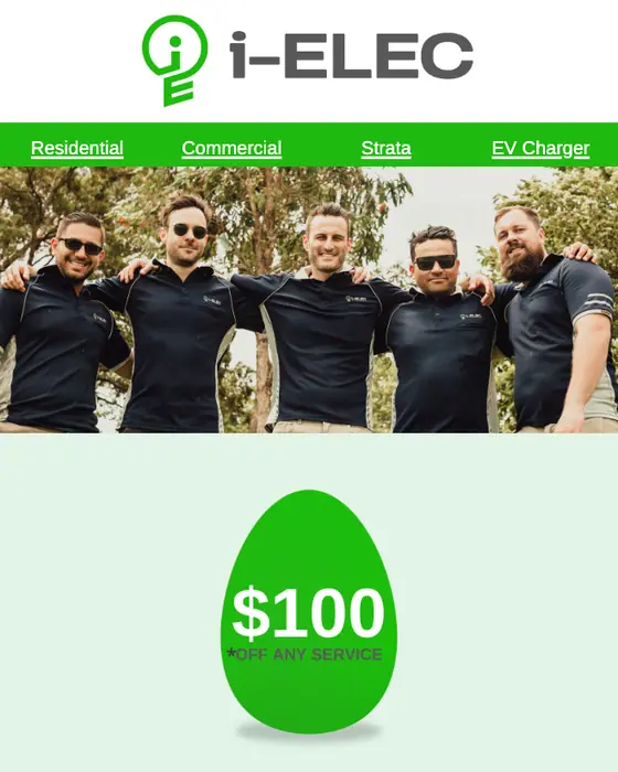 i-ELEC discount offer email