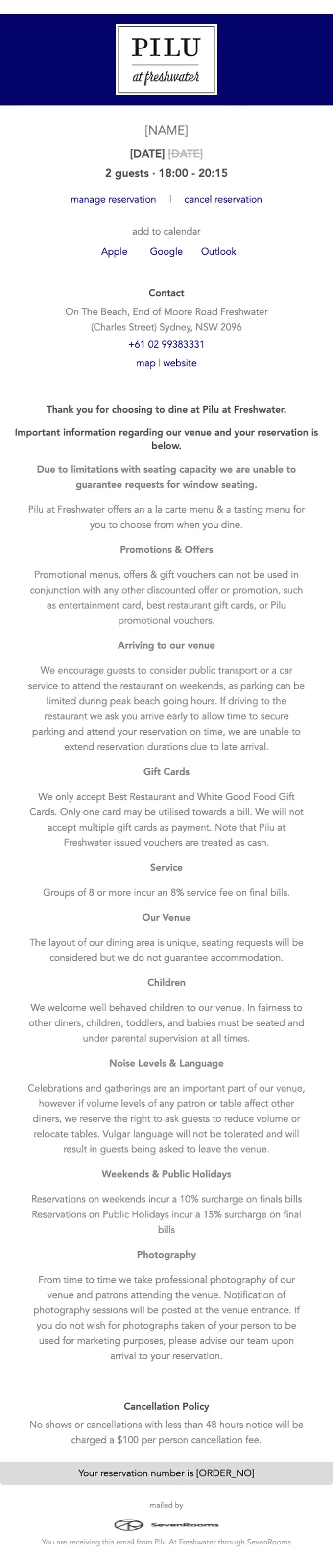 Pilu At Freshwater reservation email, full length