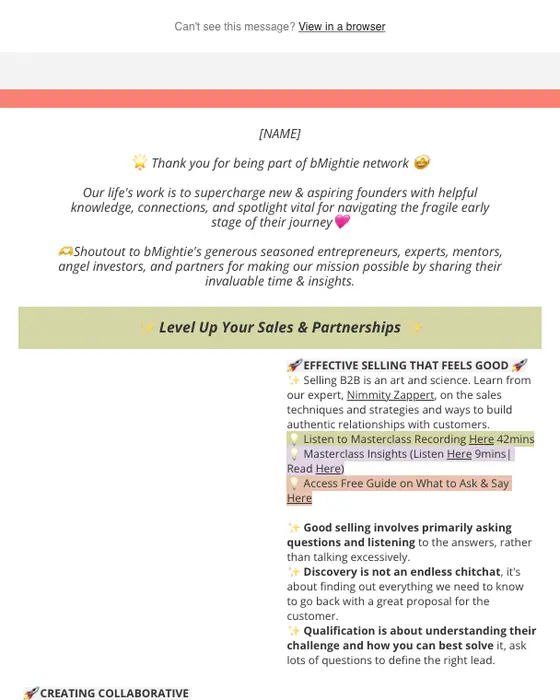 bMightie Newsletter newsletter email