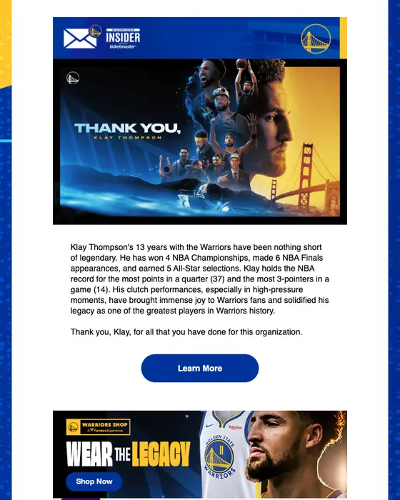 Golden State Warriors email
