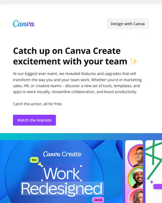 Canva email