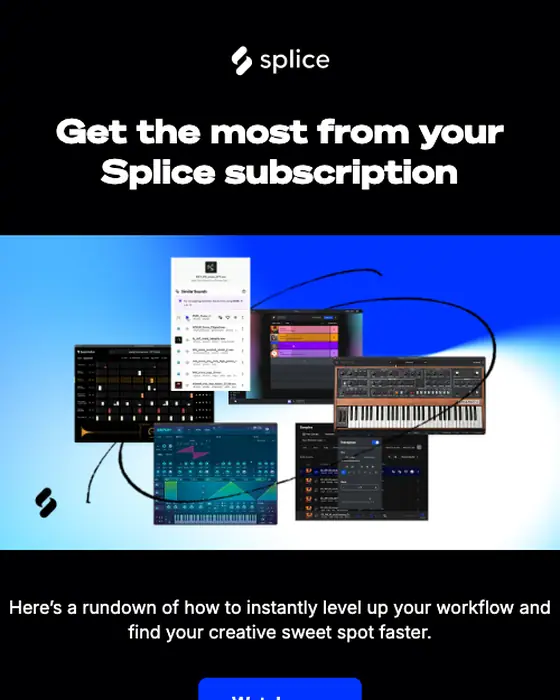 Splice account notice email