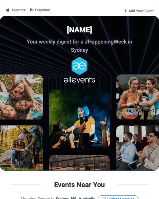 AllEvents.in digest email