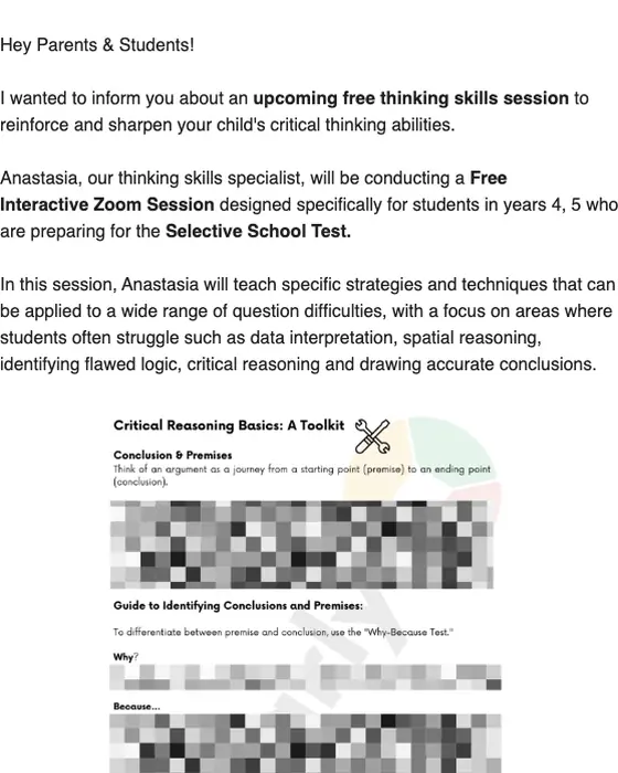 Scholarly promotional email