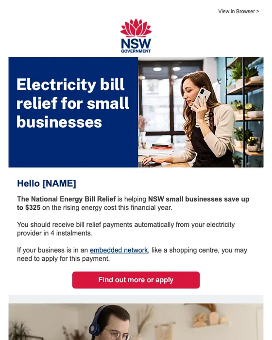 NSW Government email