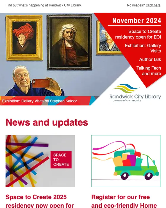 Randwick City Library newsletter email
