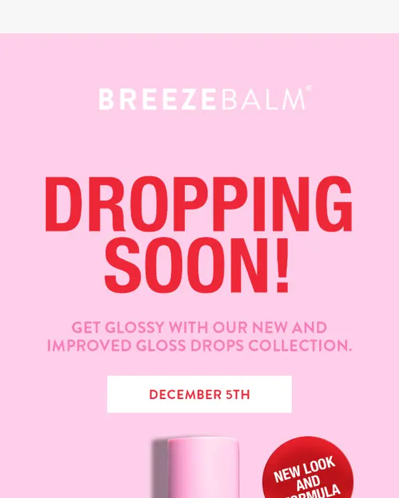Breeze Balm product launch email