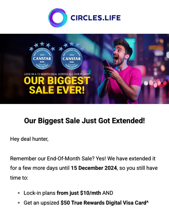 Circles Life email