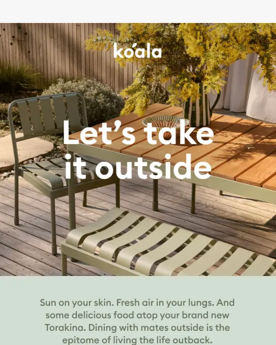 Koala promotional email