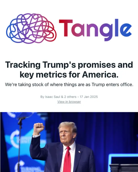Tangle newsletter email