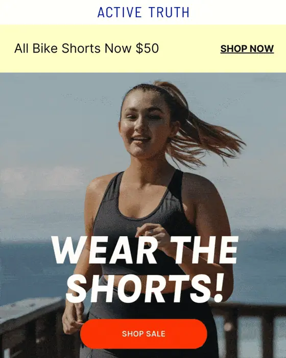 Active Truth promotional email