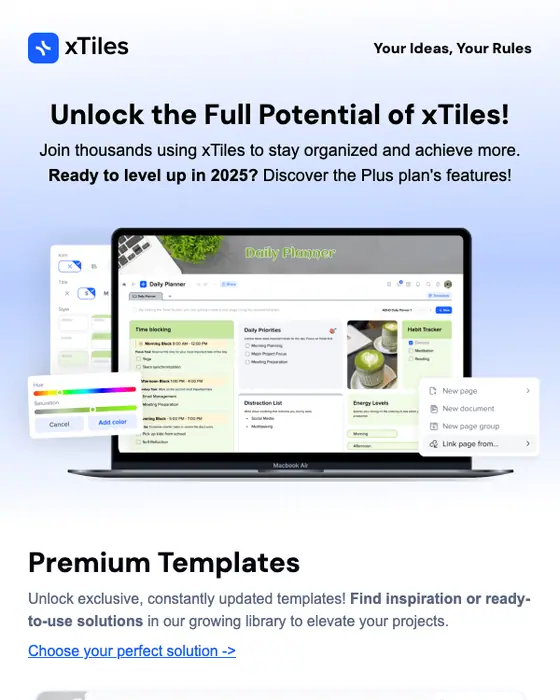 xTiles email
