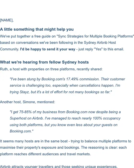Airbode Property promotional email