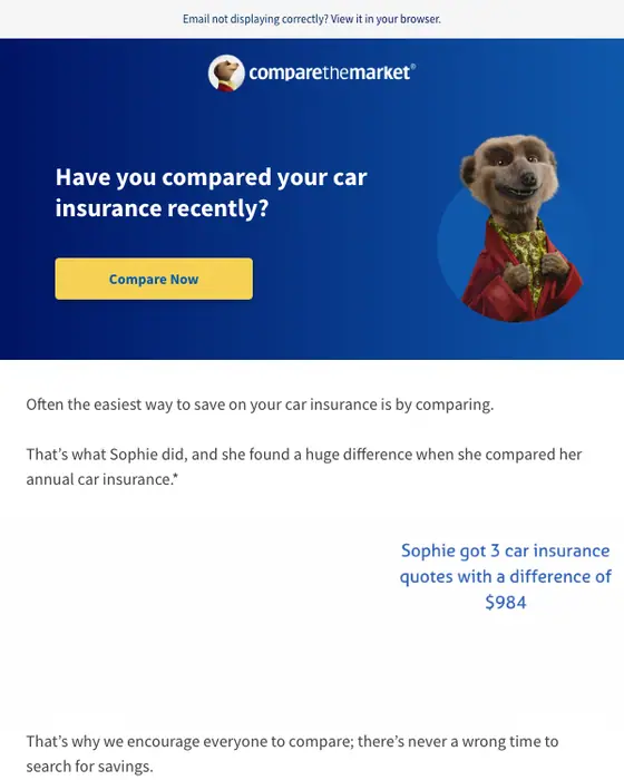 Compare the Market email