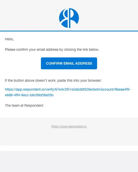 Respondent email