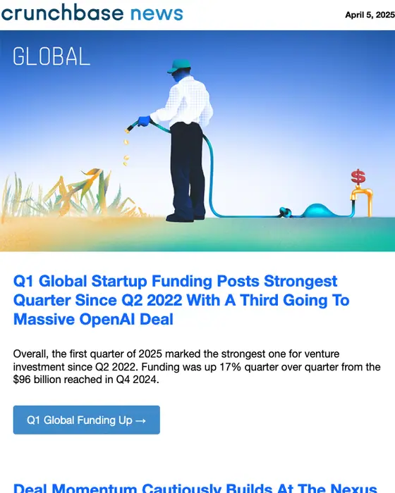Crunchbase News newsletter email
