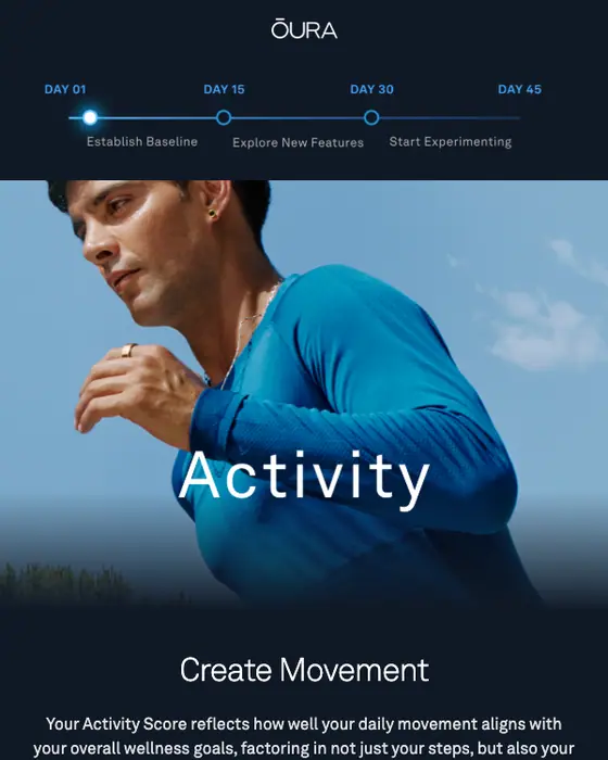Oura account notice email