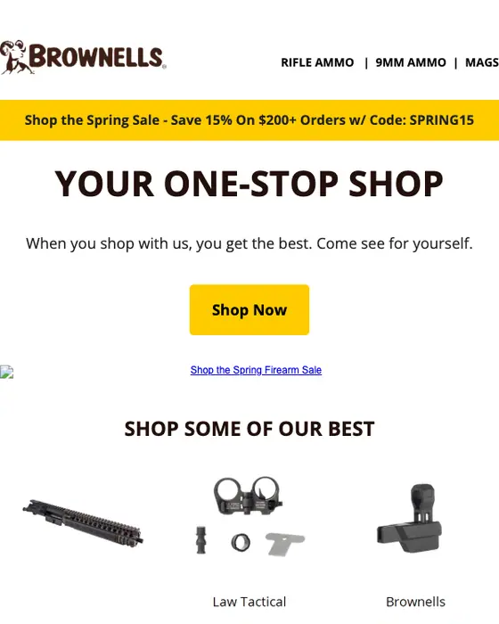 Brownells email