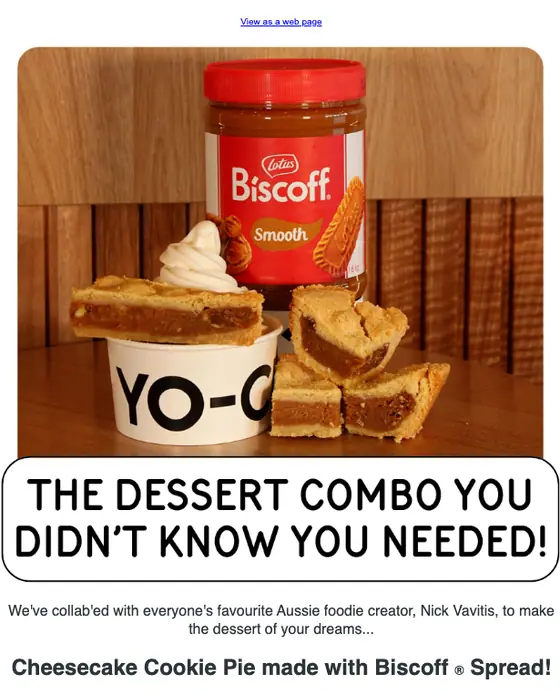 Yo-Chi promotional email