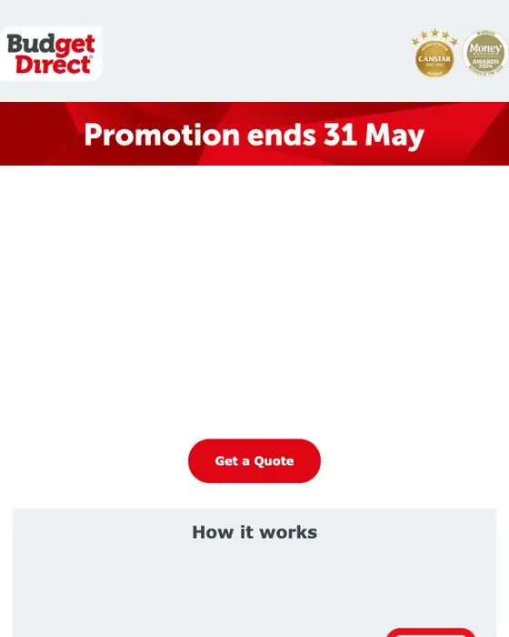 Budget Direct promotional email