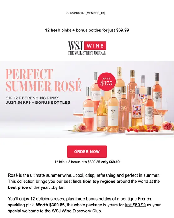 WSJ Wine email