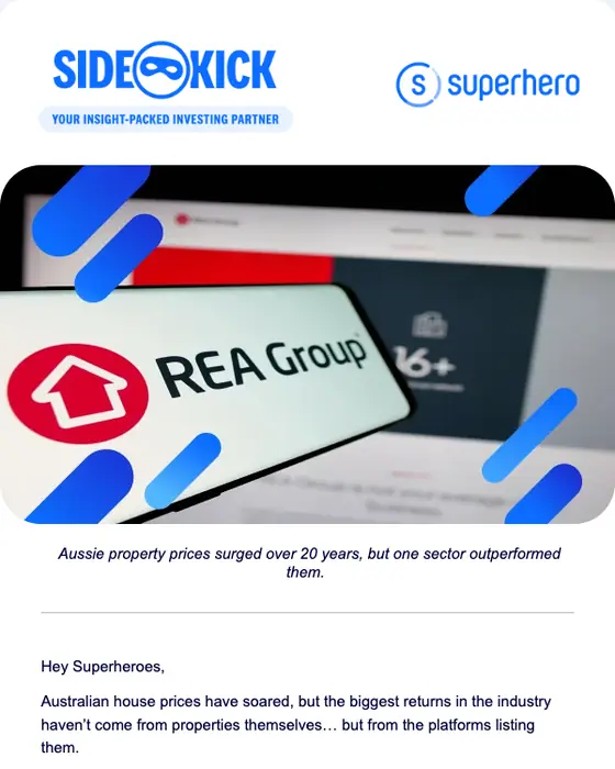 Superhero newsletter email