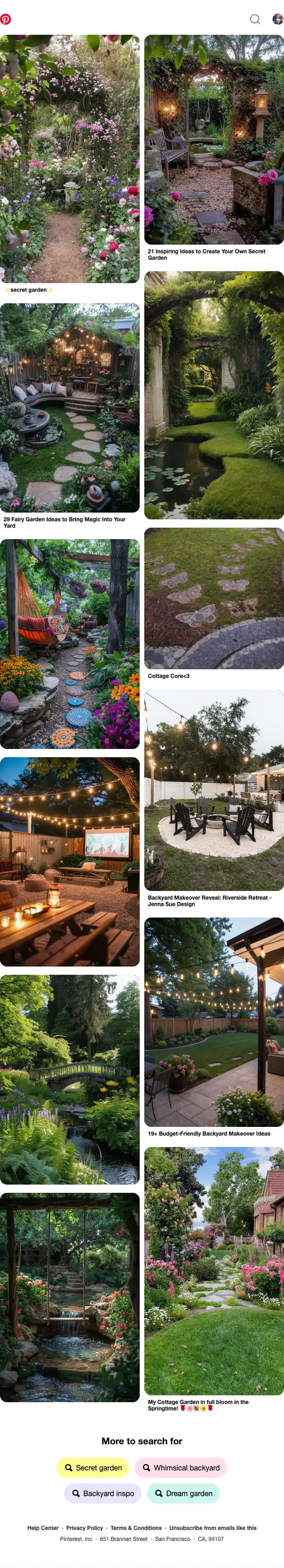 Pinterest re engagement email, full length