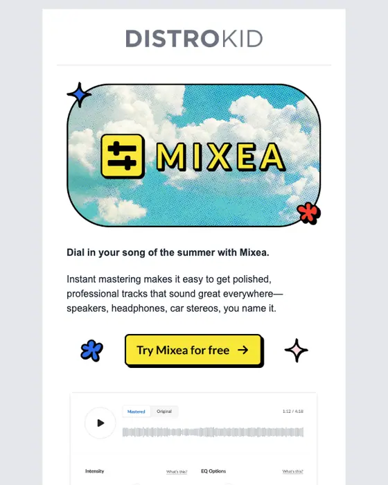 DistroKid email