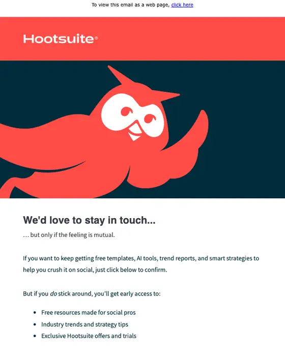 Hootsuite email