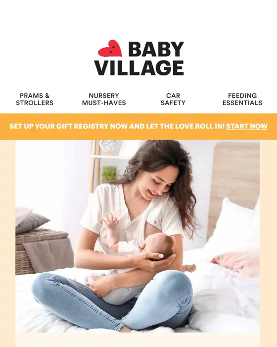 Baby Village promotional email