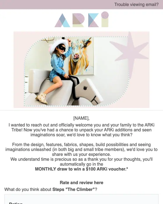 ARKi survey email