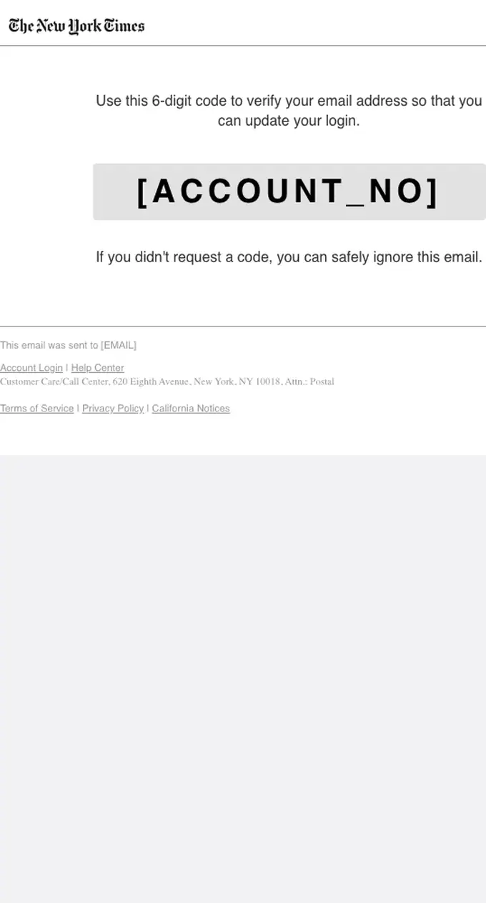NYTimes.com password reset email, full length