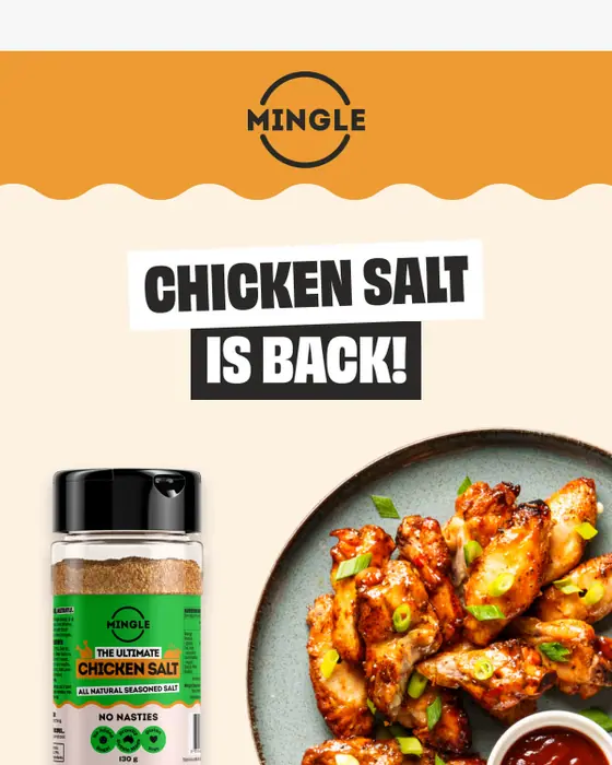 Mingle Seasoning back in stock email