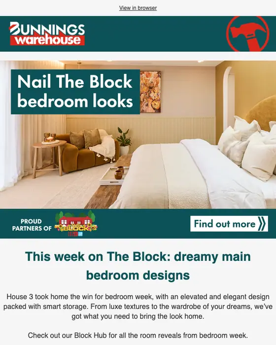 Bunnings promotional email
