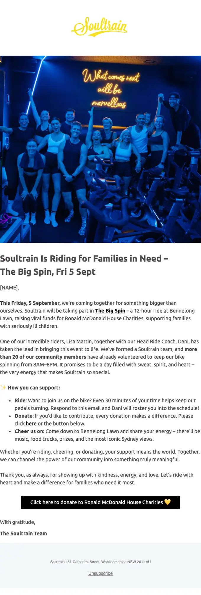 Soultrain promotional email, full length