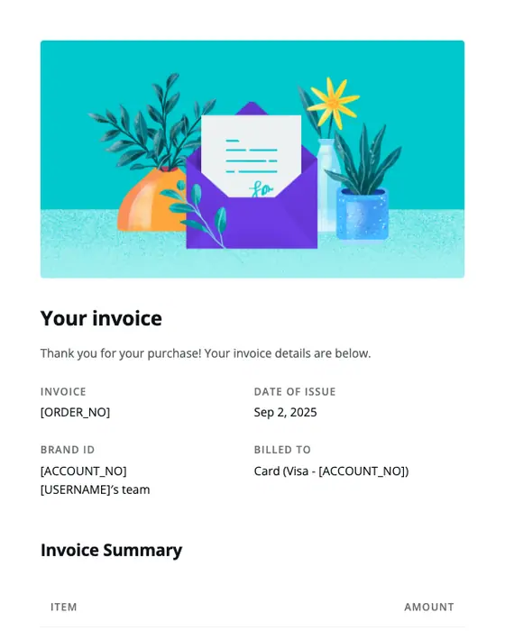 Canva email