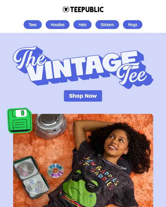 TeePublic promotional email