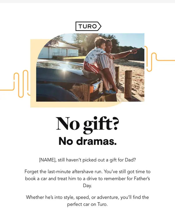Turo promotional email