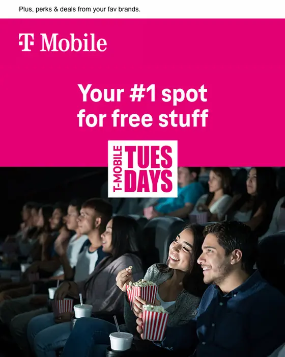 T-Mobile promotional email