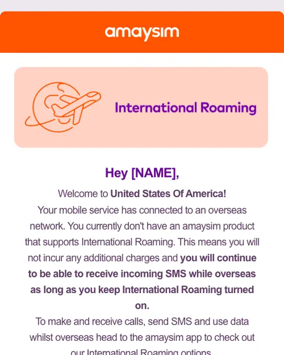 amaysim account notice email